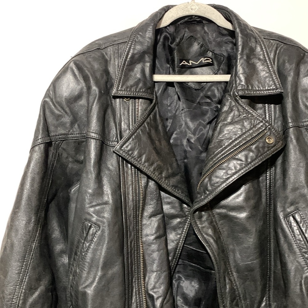 Vintage 80s AM2 Leather Jacket - Picture 3 of 9